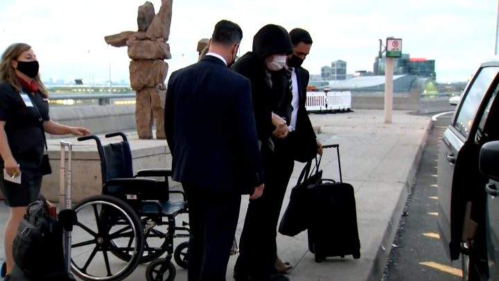 Peter Nygard at Pearson Airport Thursday.