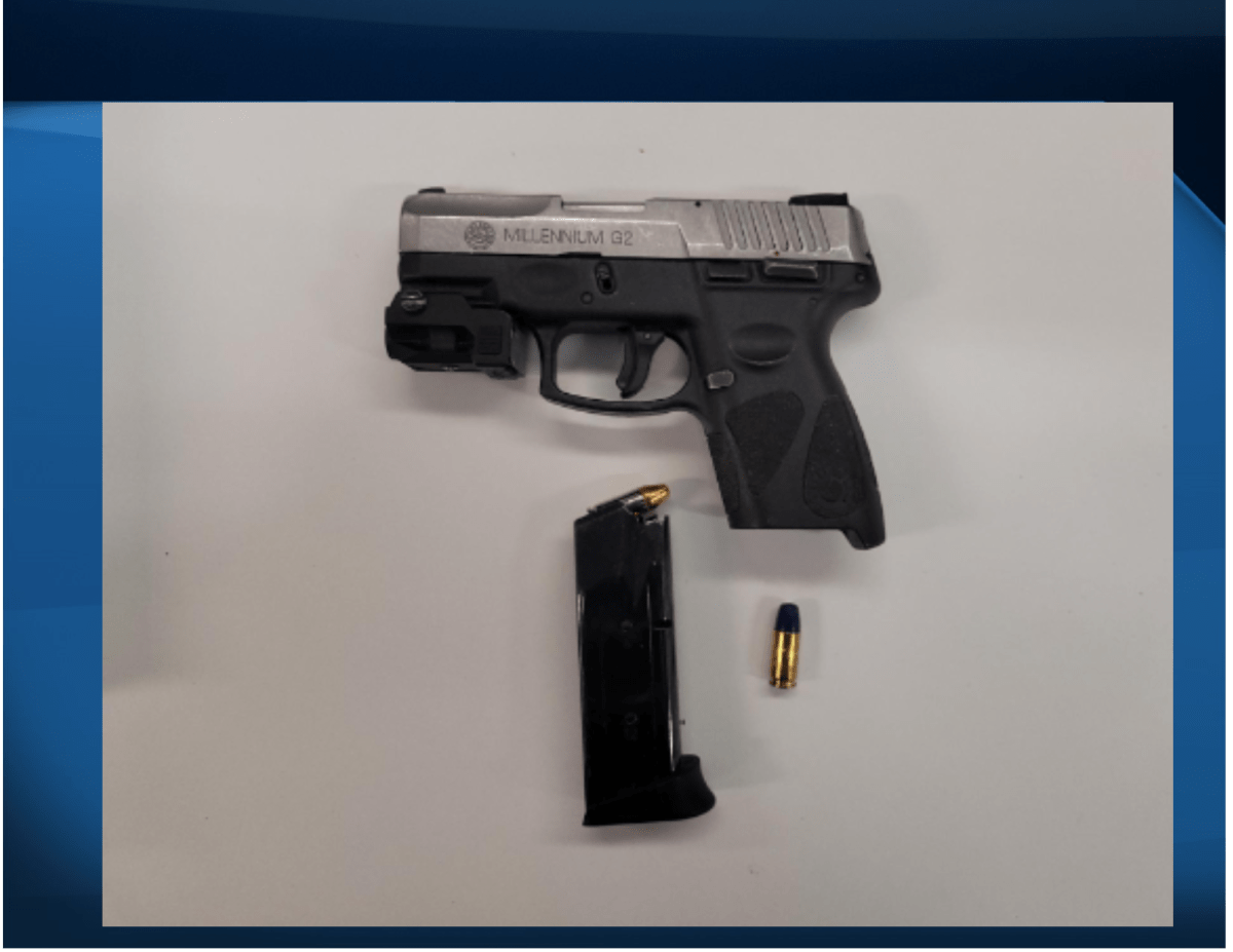Peterborough police seized weapons and drugs and arressted to Toronto men following a traffic stop on the weekend.