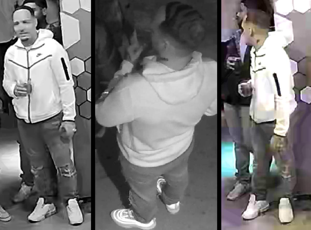 On Wednesday, Calgary police released these photo of the suspect in the fatal downtown shooting on Sunday, Oct. 10, 2021.
