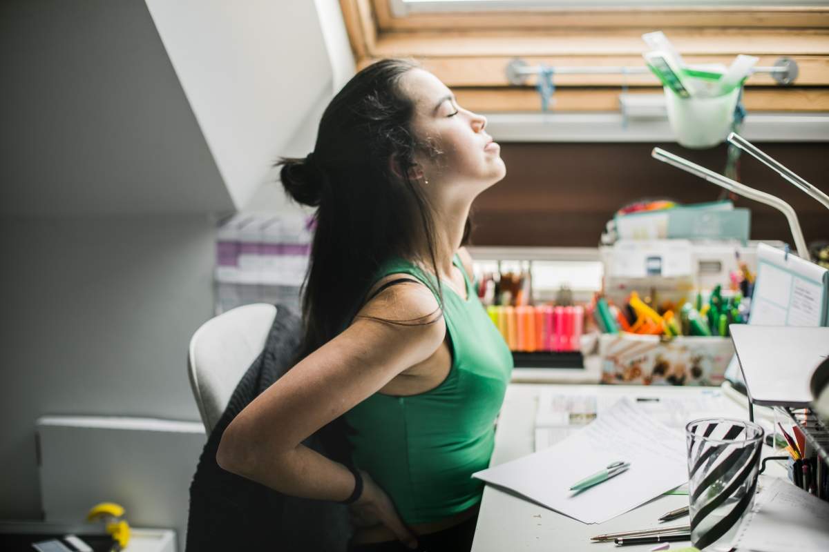 Postural pain is becoming more common as people continue to work from home as the pandemic drags on.