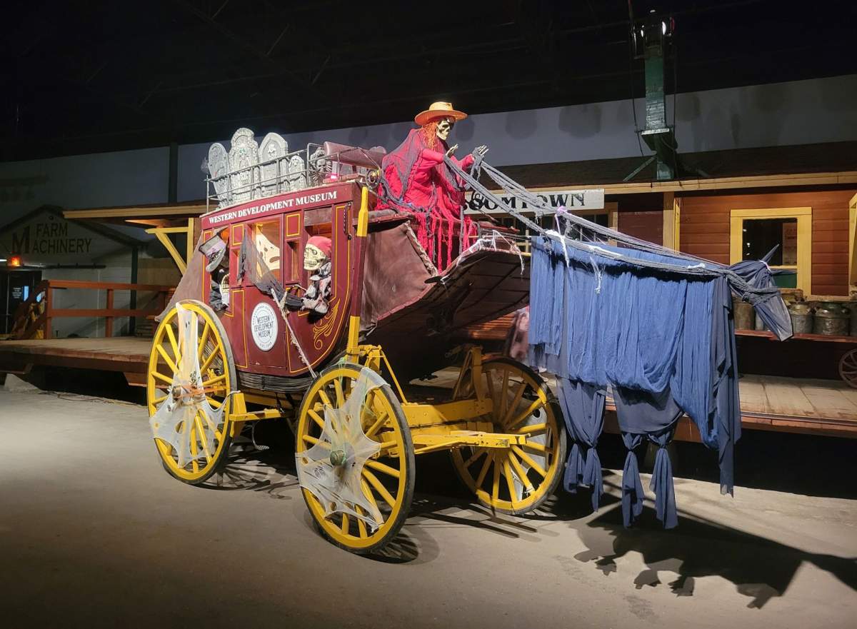 The Western Development Museum is offering its Spooky Stroll as a family-friendly event throughout the weekend.