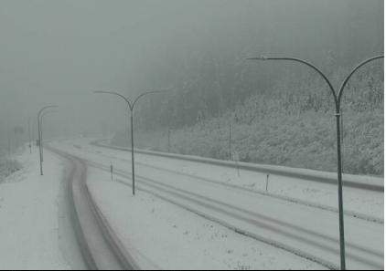 The Zopkios rst area near the Coquihalla summit, looking northeast, Oct. 28.