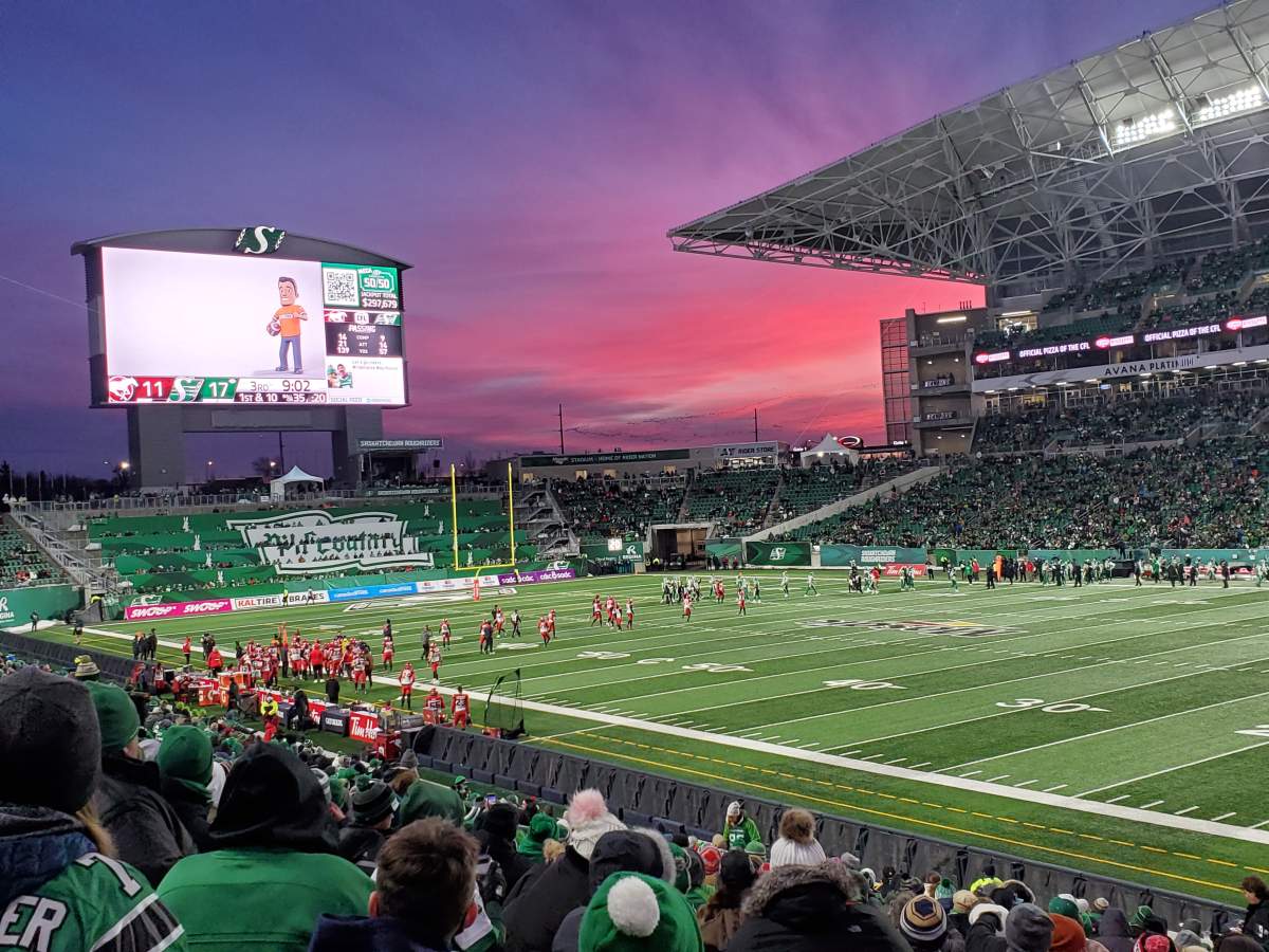 The Nov. 30 Your Saskatchewan photo of the day was taken by Kimberly Ottenbreit at Sunday’s Roughrider game in Regina.