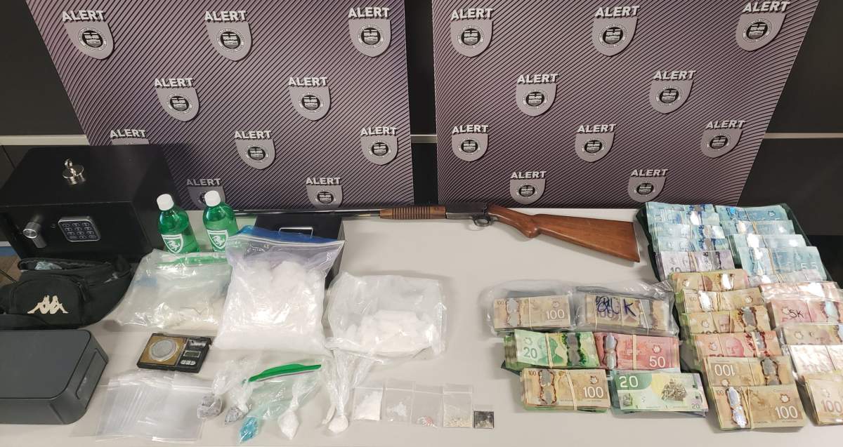 Alberta Law Enforcement Response Teams seized 1.9kg of meth along with other drugs and cash at a Medicine Hat home during a two month investigation.
