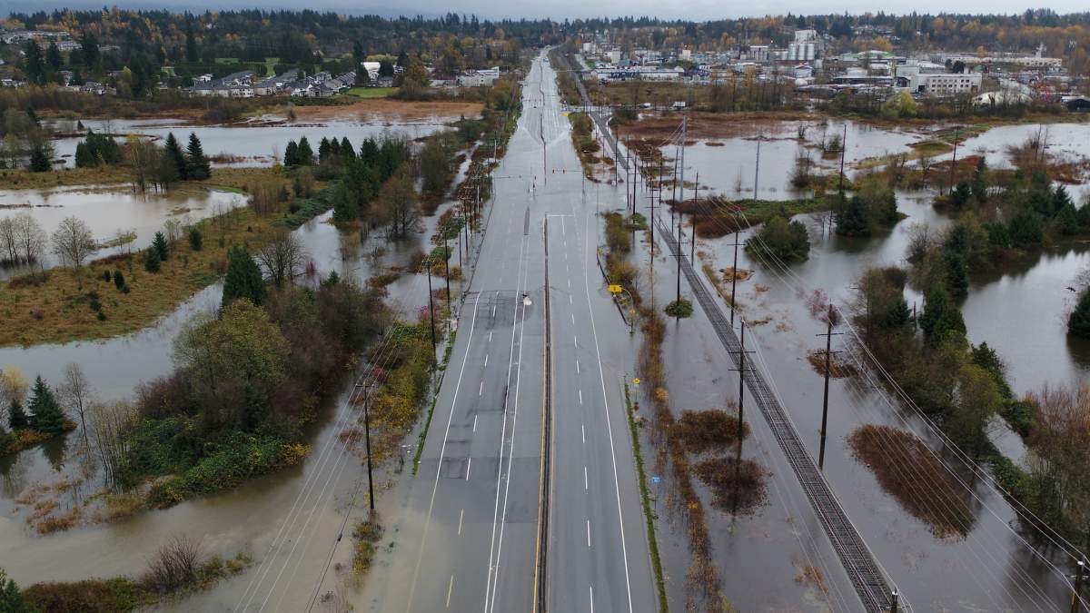 Flooding on Highway 11