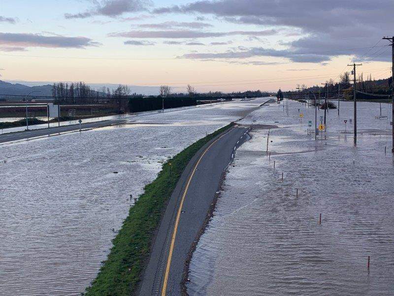 Highway 1 at No. 3 Rd near Chilliwack