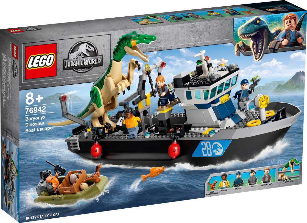 The Baryonyx Dinosaur Boat Escape LEGO set.