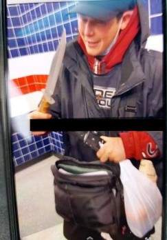 Abbotsford, B.C. police are searching for man, after a student reported seeing someone with a knife in the bathroom of Yale Secondary School on Nov. 24, 2021.