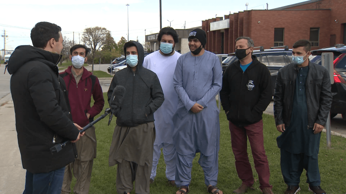A group of Afghan refugees who recently arrived in Toronto worry about their family members still trapped in Taliban-controlled Afghanistan.