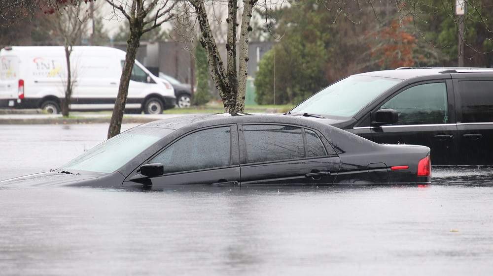 Planet Ice arena on Nordel Ct in Delta is completely flooded.