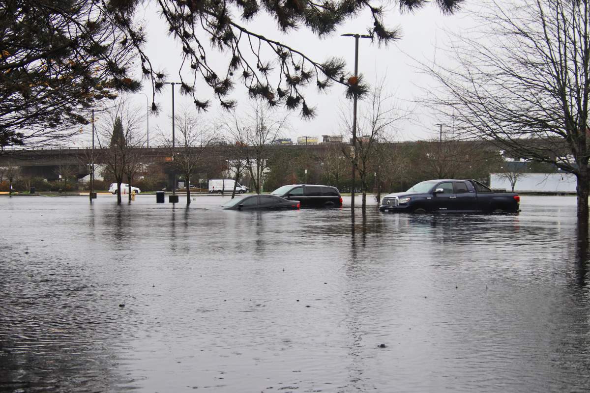 Planet Ice arena on Nordel Ct in Delta is completely flooded.