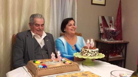 Eddie Calisto-Tavares and her father, Miguel Calisto.