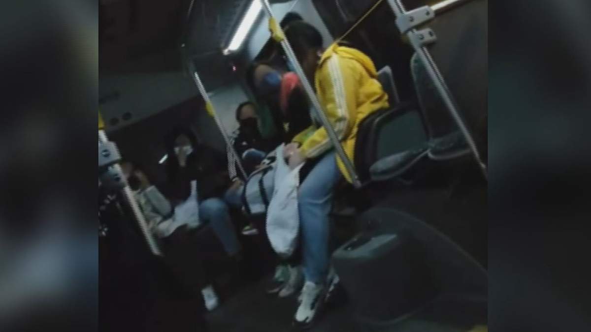 Police say Sunday’s incident involved a man who yelled racist remarks to women who were not speaking English.