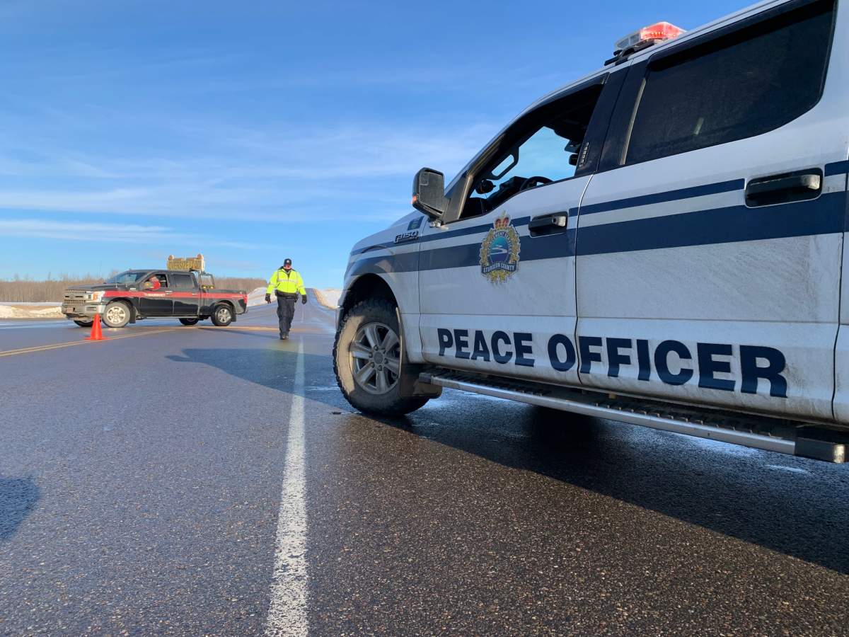 A fatal collision between a semi tractor trailer and a pickup truck happened on Highway 28, north of Gibbons between Township Road 570 and 564 on Thursday, November 25, 2021.