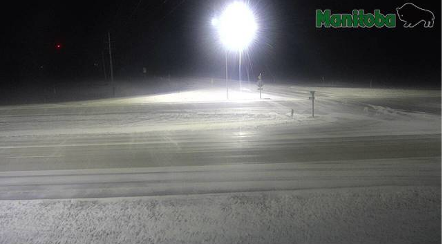 Highway 1 in Oakville, Man. 