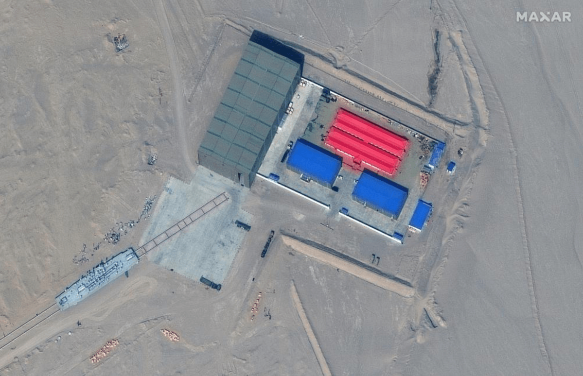 Satellite image of China