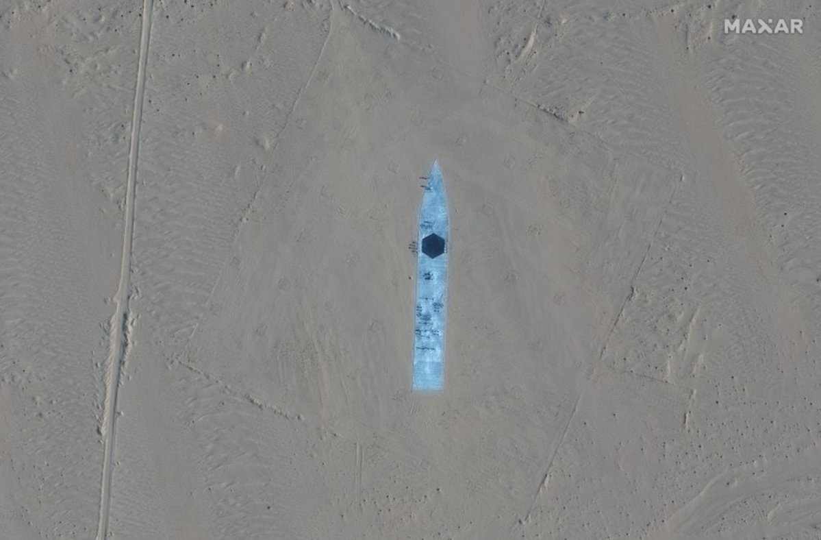 Satellite image of China