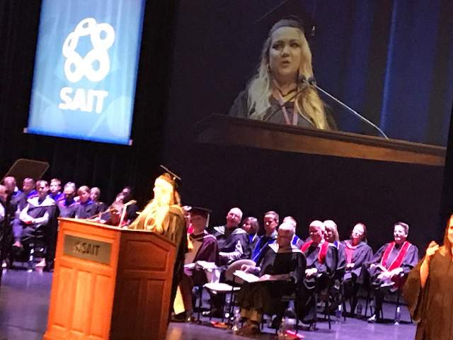 Yekaterina Giyasova graduated from SAIT in 2017. She was valedictorian and awarded the President’s medal for outstanding student achievement.