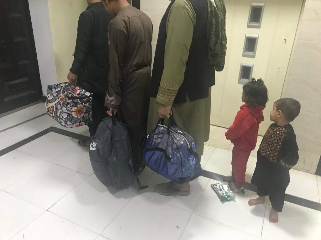 Afghan refugees are forced to leave their safe houses in Kabul, Afghanistan on Nov. 5, 2021.