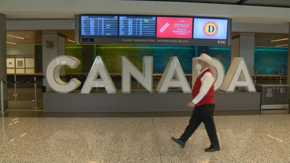 Calgary’s airport activity paused by the pandemic