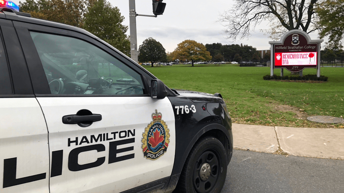 Hamilton Police cruiser.