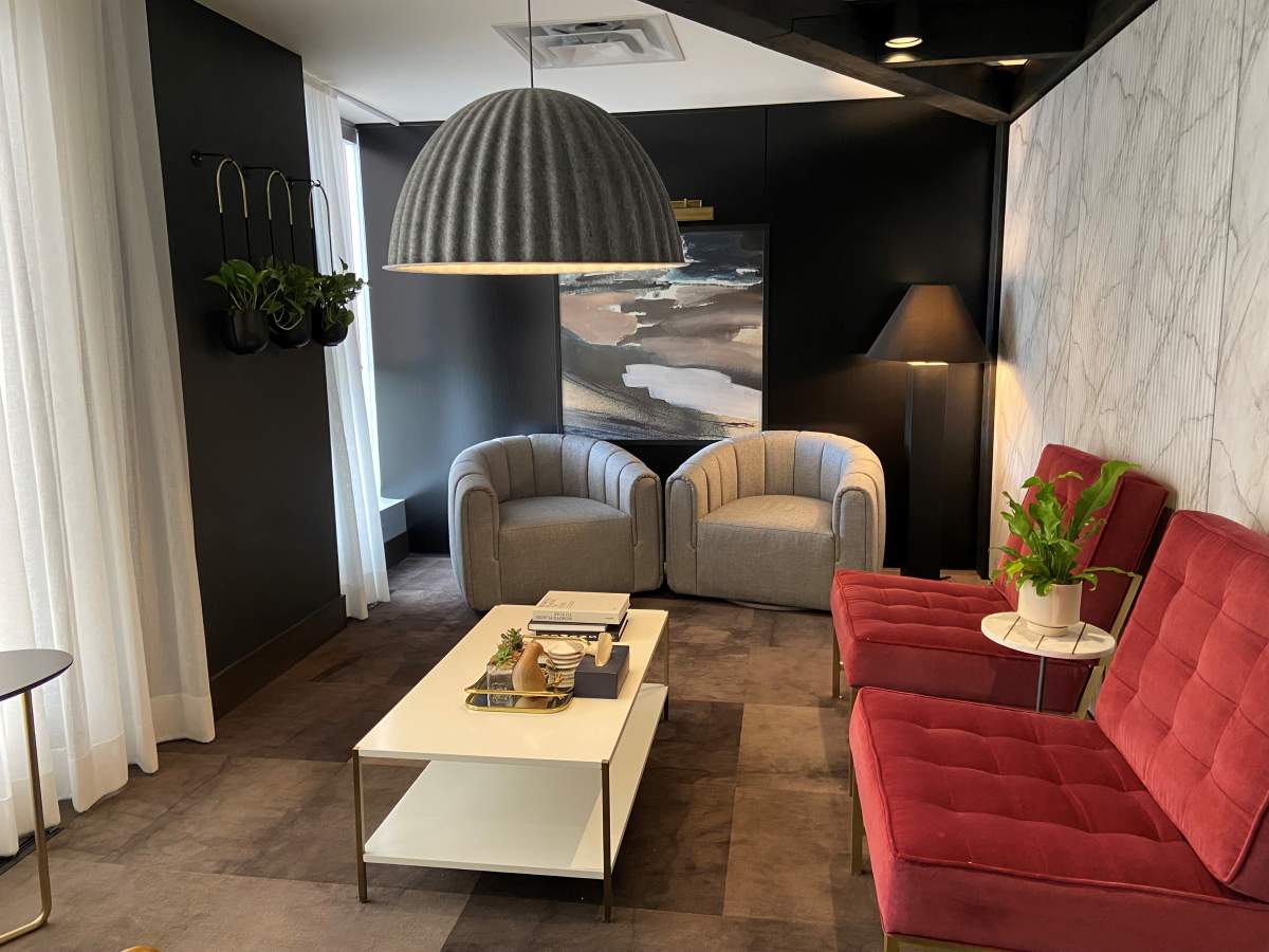 Common room for patients at Newly.