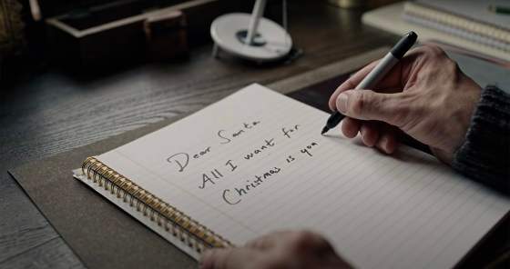 a screenshot of the letter to Santa