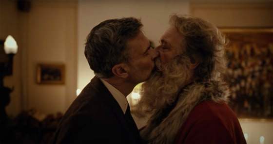 Harry and Santa kiss