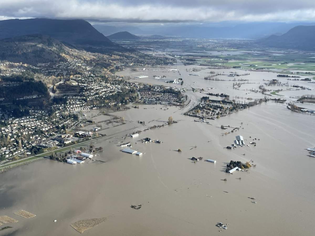 Flooding in BC's Sumas Prairie.