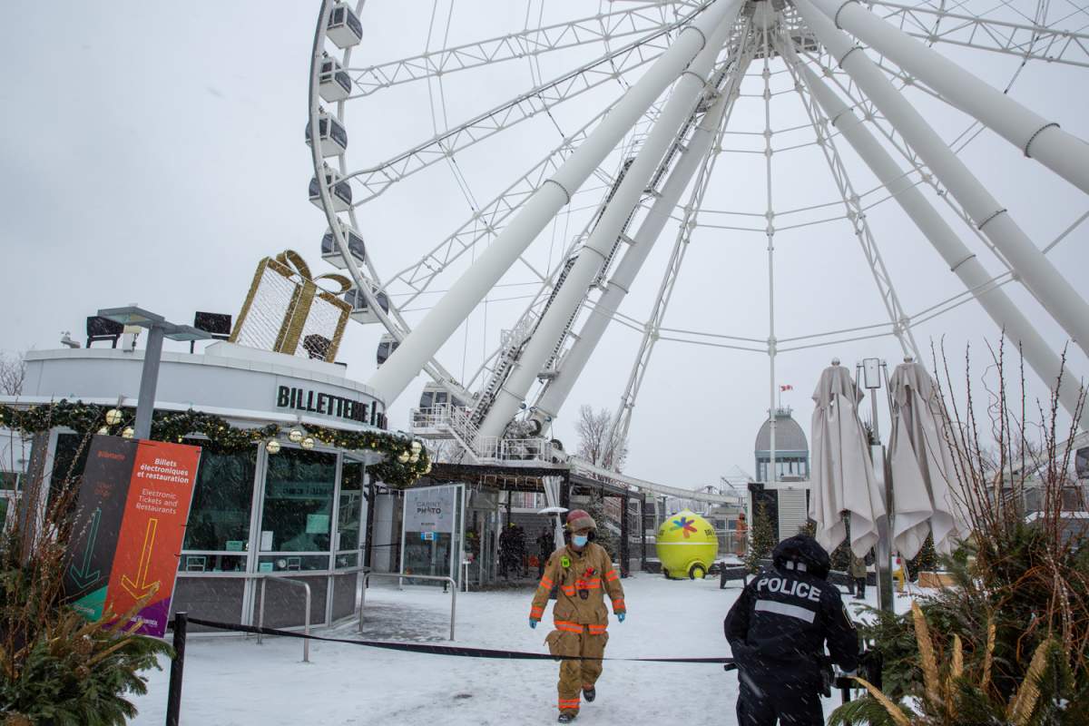 Montreal Police say Quebec's workplace safety board will be investigating the death.