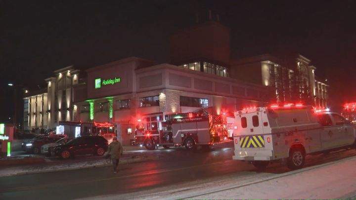 The CFD said 13 rigs responded to a Holiday Inn on 19 Street N.E. at about 9:30 p.m.