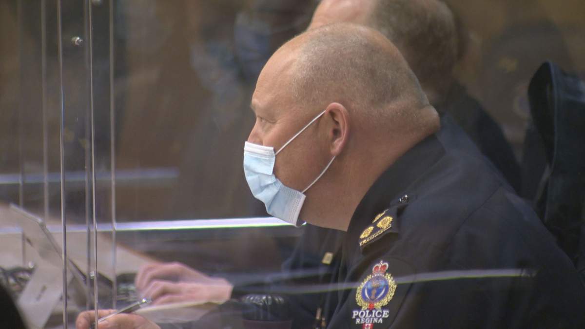 Regina Police chief Evan Bray said there is an increase in auto theft in the wintertime when residents leave their keys in the car to keep it running and warm in the cold. .