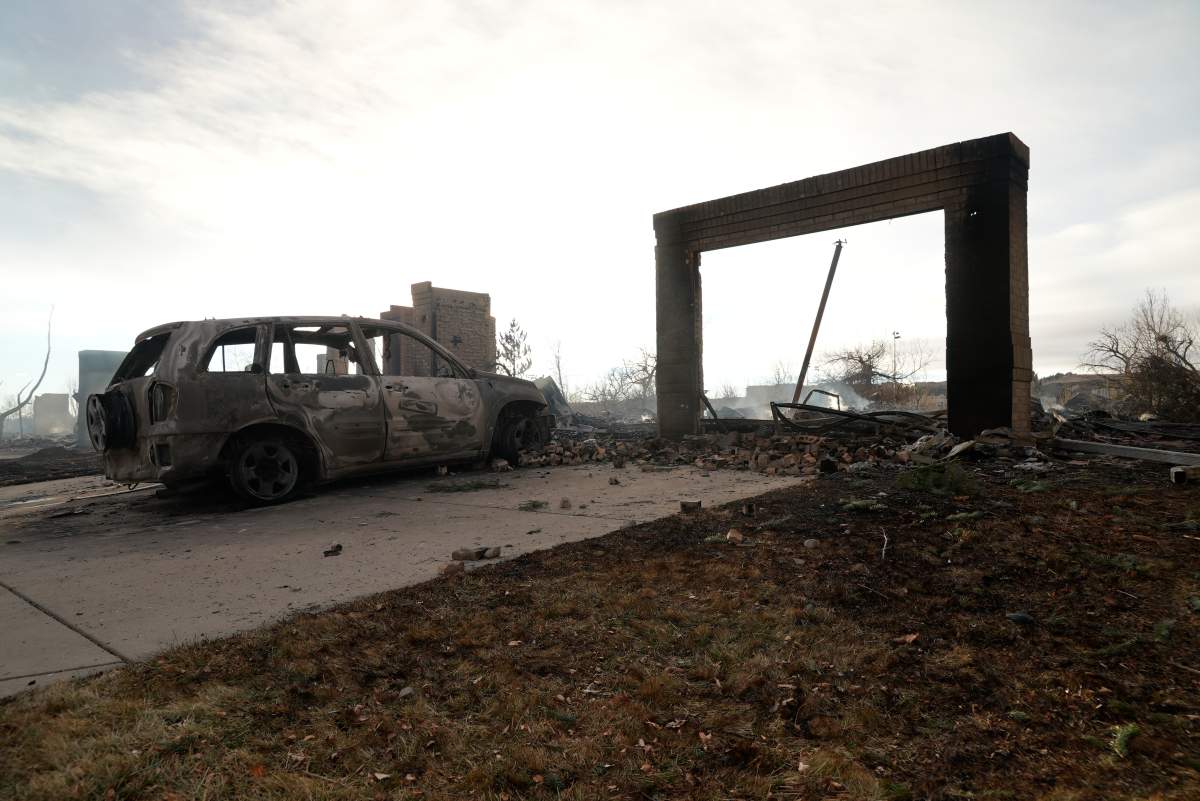 Colorado wildfires damage in Superior, Colo. Dec. 31.
