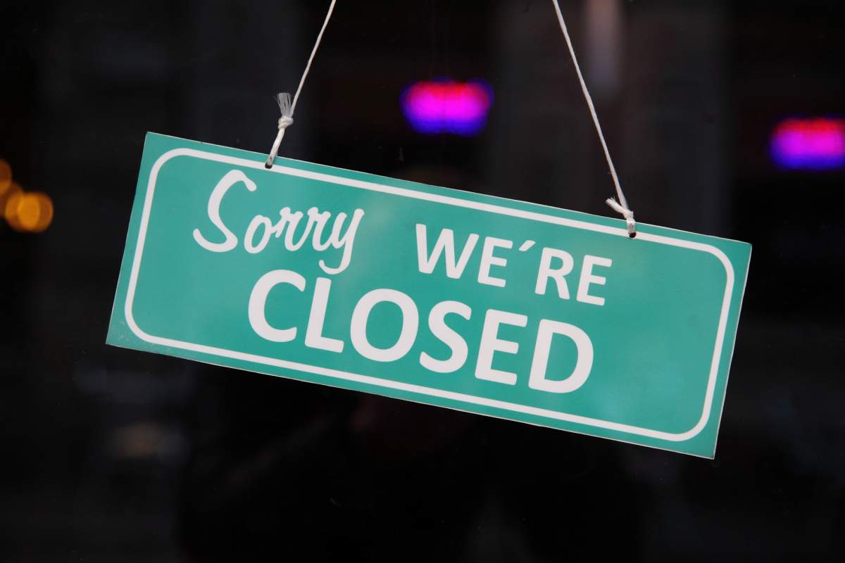 closed sign