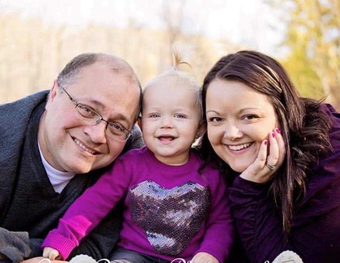 Kristin Brown, her husband, Brad and daughter, Tenley.