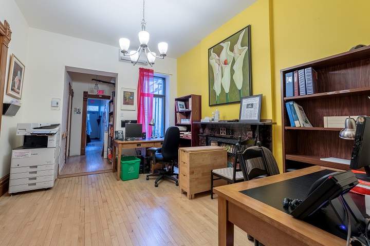 A view of the living room at Maison D’Hérelle before the makeover. Courtesy Amazon Canada