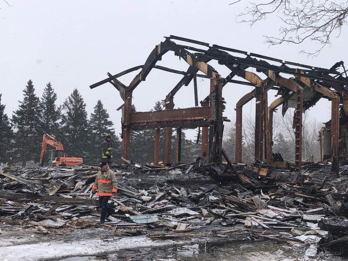 Century-old church destroyed by fire in small New Brunswick community - image