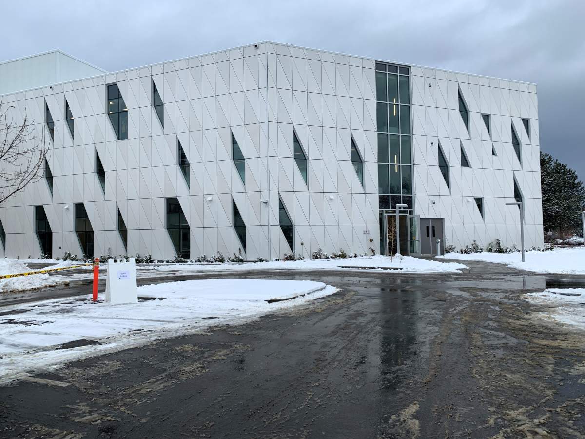 The exterior of Okanagan College’s new health sciences building.