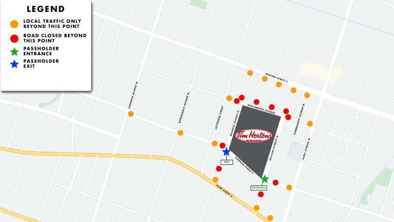 Grey Cup: Transit free for ticket holders, police to close streets around Tim Horton’s Field - image
