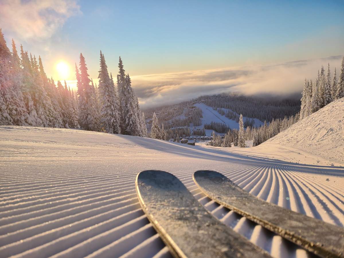 A view from SilverStar Resort near Vernon, B.C., on Friday, Dec. 31, 2021.