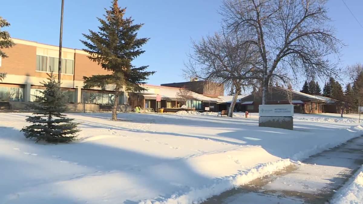The Wainwright Health Centre in Wainwright, Alta. in December 2021.