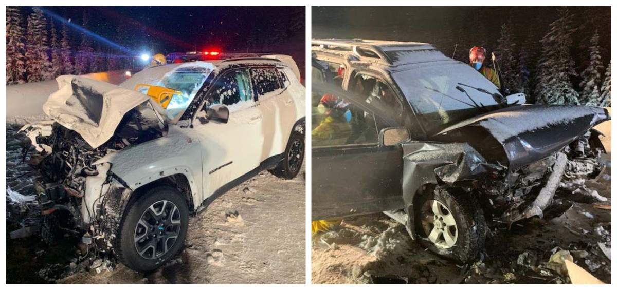 Seven people were involved in the two-vehicle crash on Dec. 18, 2021.