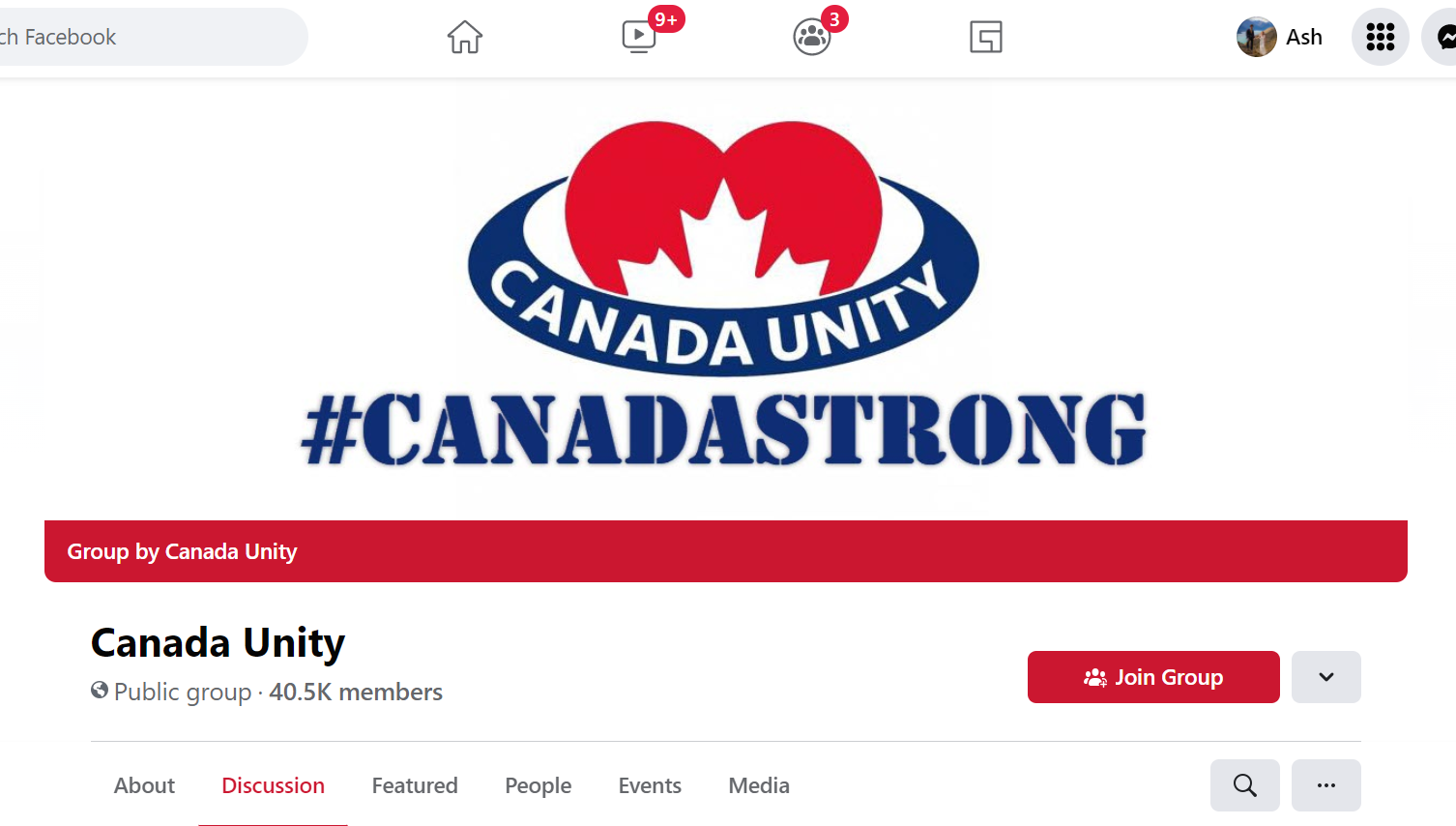 Canada Unity Facebook