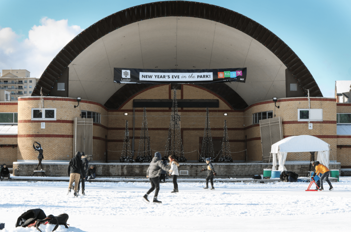 Victoria Park ice rink in London Ontario.