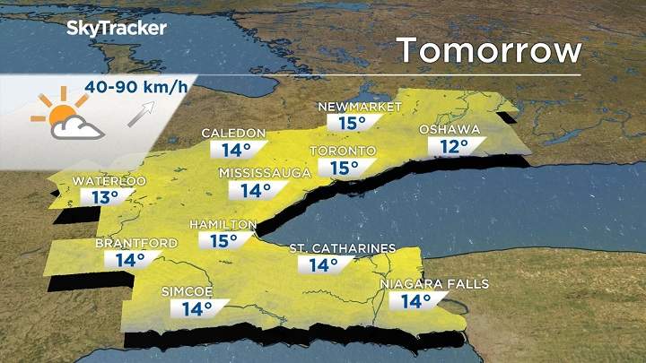 Temperatures are expected to be unusually warm Thursday.