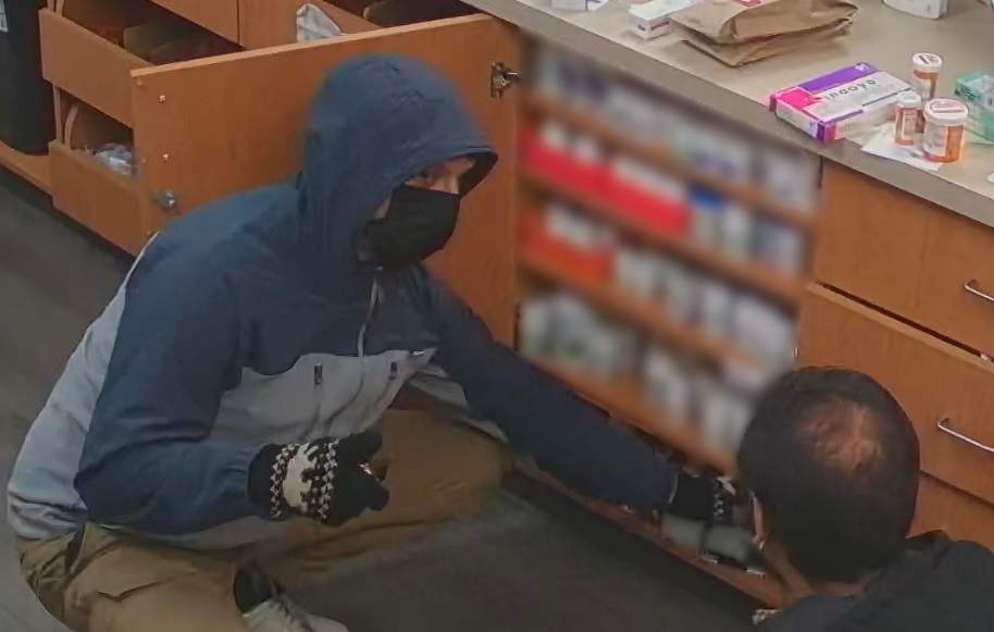 Edmonton police are asking for the public's help to identify a suspect who robbed three pharmacies on Jan. 3 and Jan. 4, 2022 on the city's south side. .