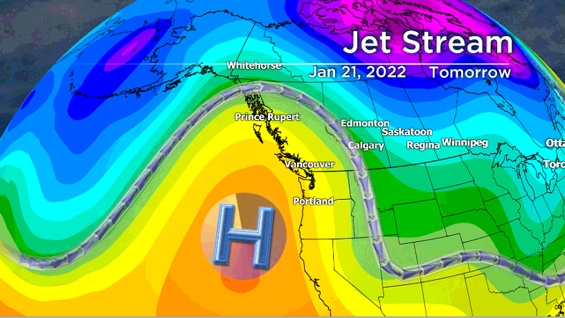 Upper Level Ridge of High Pressure