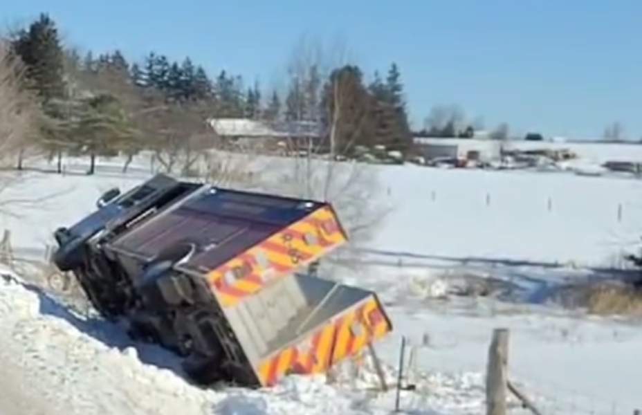 A firefighter suffered serious injuries following a fire truck crash in Elora, Ont.