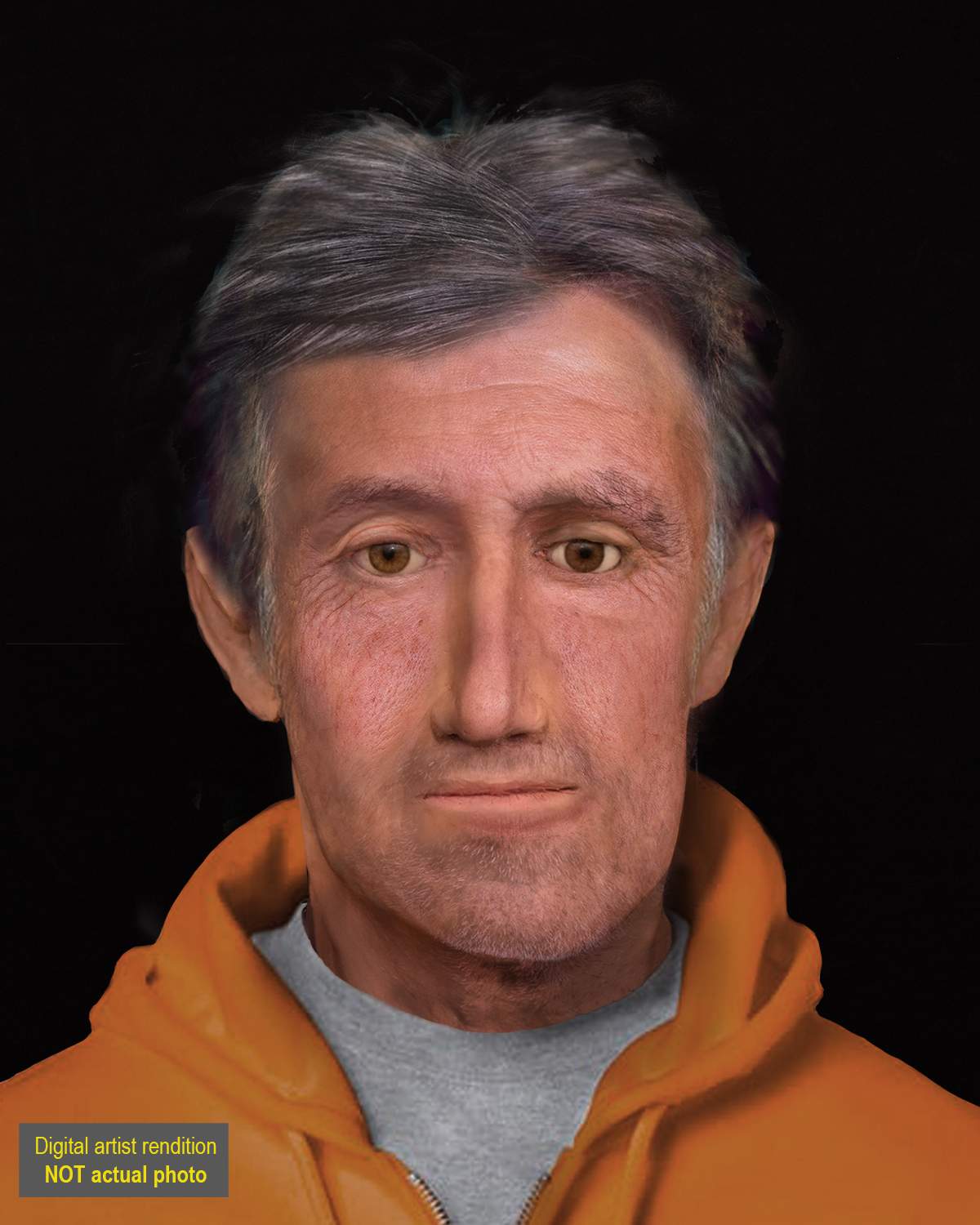 Facial Reconstruction of a man found dead in Edmonton in October 2020