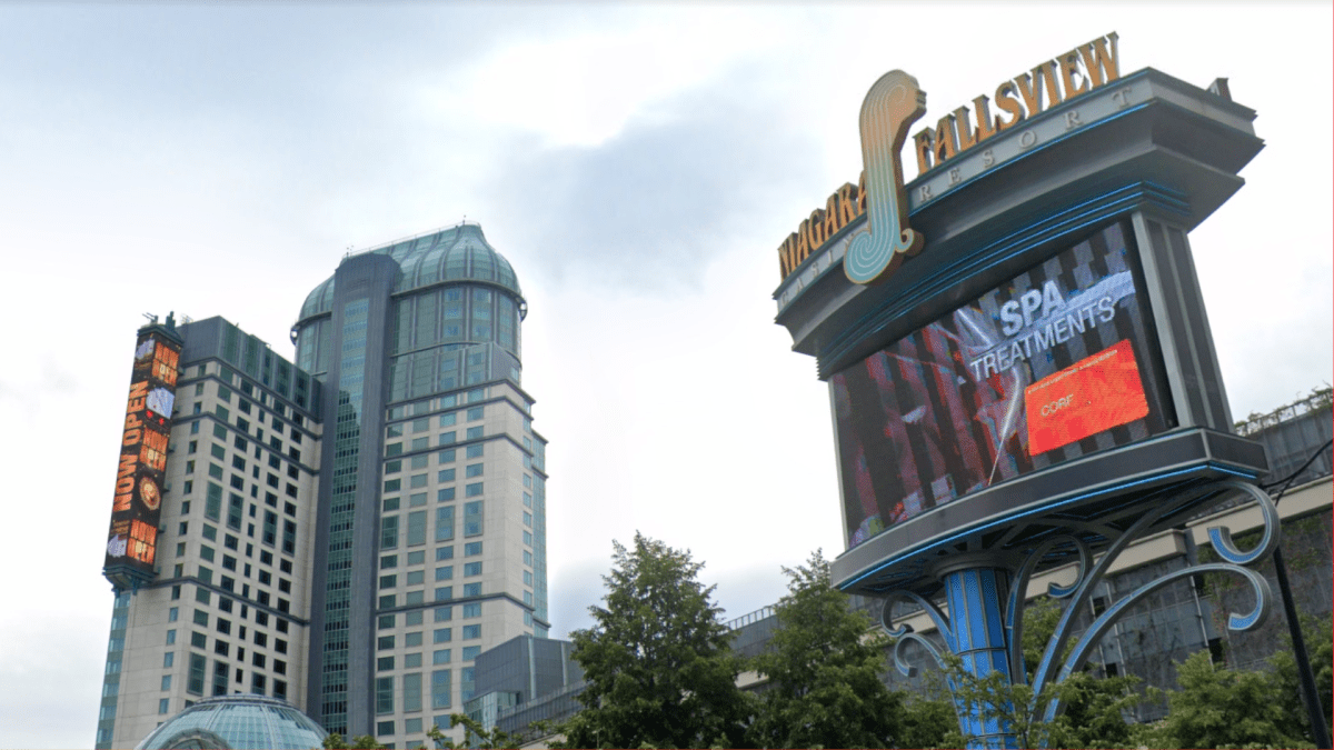 A photo of Fallsview Casino in Niagara Falls, Ont.